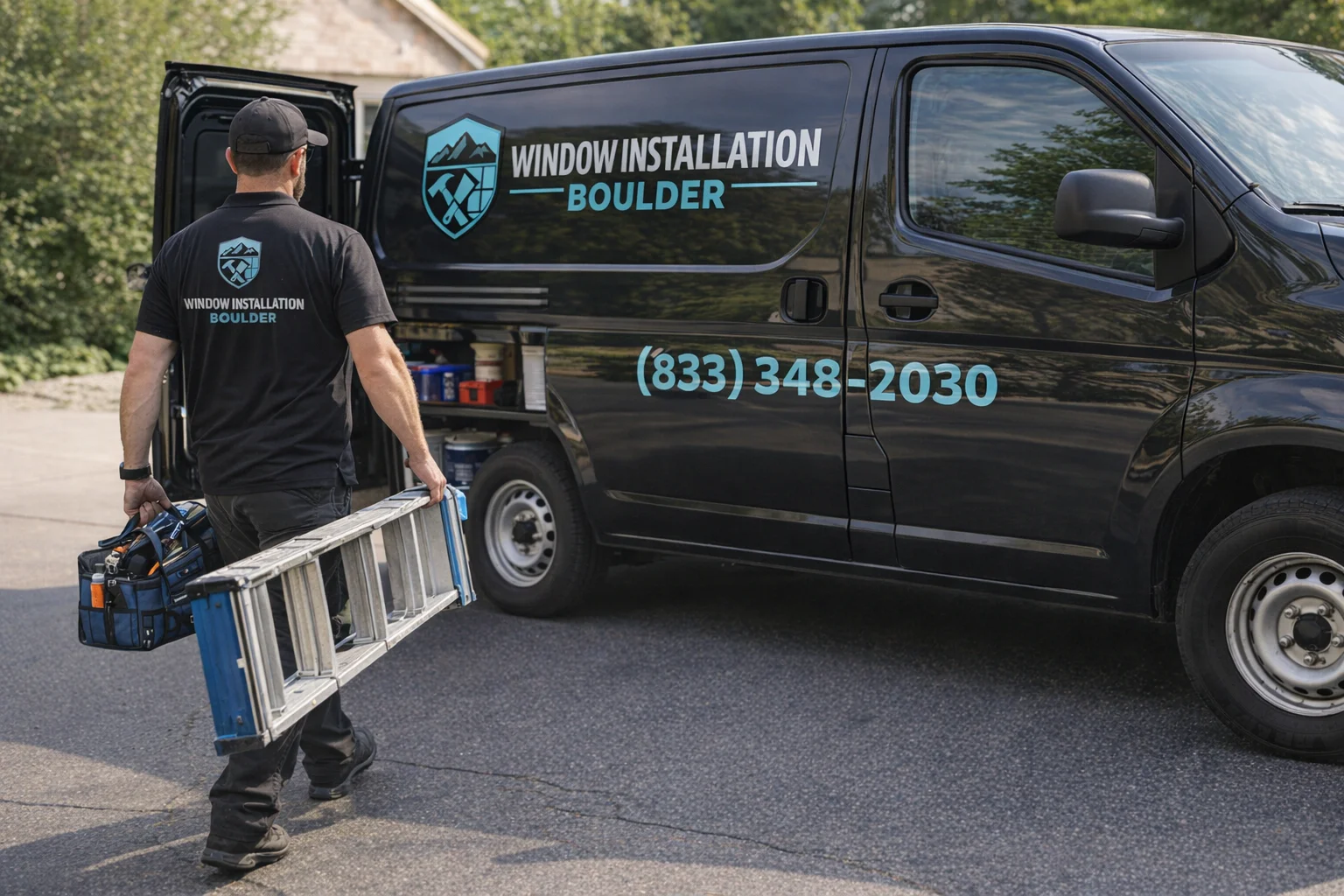 Window Installation Boulder - Technician Unloading